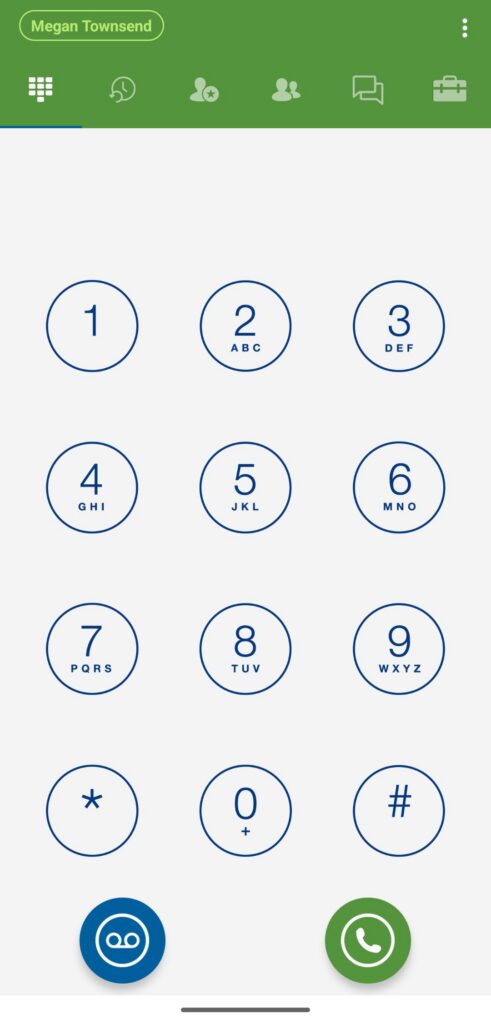 UpLync Softphone In-App Dialpad